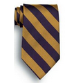 School Stripes Tie - Purple/Gold